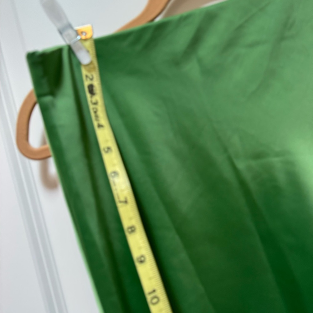 Fun Green Skirt with Fringe and side slit. NWT  size S - Picture 7 of 14